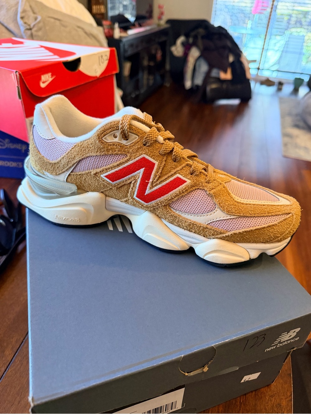 New Balance Women's Athletic Sneakers in Tan, pink Cream PRICE IS FIRM
